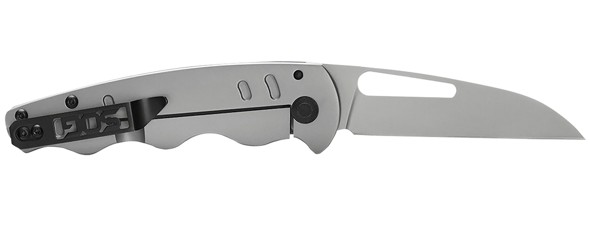 S.O.G Escape FL 3" Folding Sheepsfoot Plain 8Cr13MoV Silver Stainless Handle