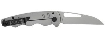 S.O.G Escape FL 3" Folding Sheepsfoot Plain 8Cr13MoV Silver Stainless Handle