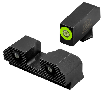 XS Sights R3D 2.0 Night Sights fits Glock 42/43/43X/48 - Green Tritium Green Outline Front / Green Tritium Rear