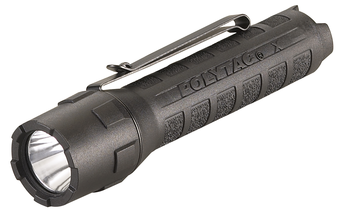 Streamlight PolyTac X Flashlight 35/260/600 Lumens White LED - 5.46" Black Polymer