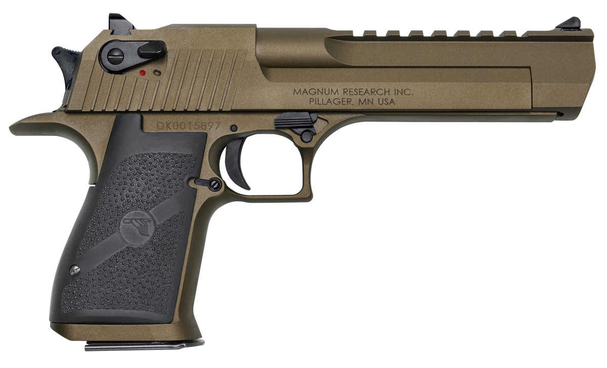 Magnum Research Desert Eagle Mark XIX 50 AE 6" 7+1 Semi-Auto Pistol - Burnt Bronze Cerakote