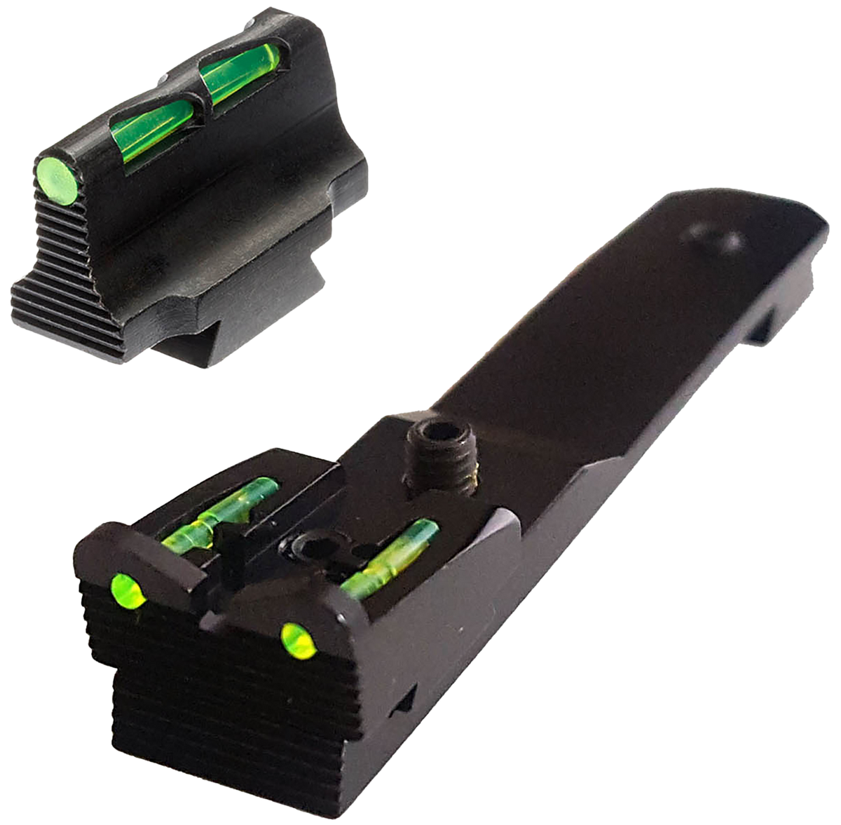 HiViz LiteWave HHVS500 Henry Rifle Fiber Optic Front/Rear Sight Set - Green/Red/White