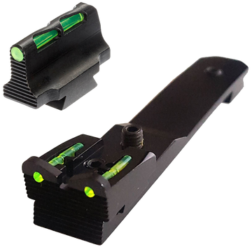 HiViz LiteWave HHVS500 Henry Rifle Fiber Optic Front/Rear Sight Set - Green/Red/White