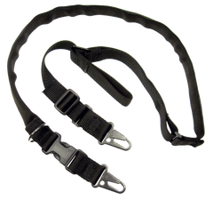 Tacshield Warrior 2-in-1 Sling 1.25" Black Webbing Padded Fast Adjust Rifle/Shotgun
