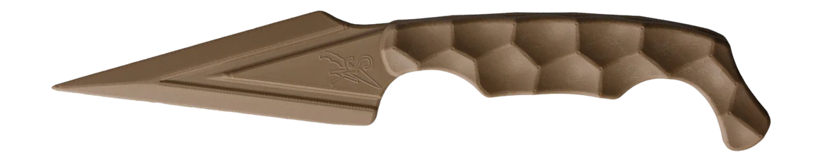 Stroup Knives ULNM 3.75" Fixed Blade Dagger Plain Edge Zytel - FDE