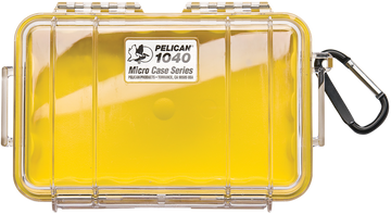 Pelican Micro Case 1040 Yellow/Clear Polycarbonate 7.50" IP67 Case
