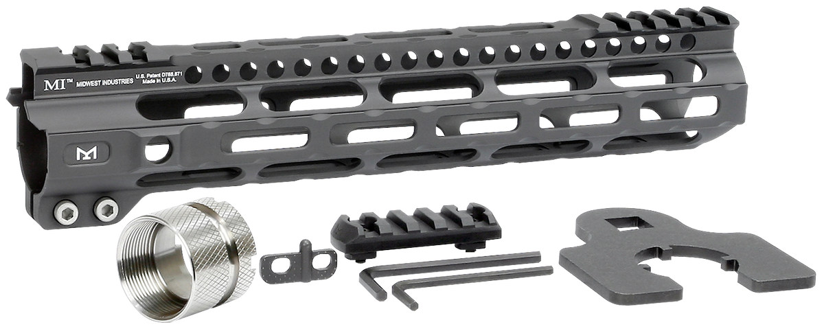 Midwest Industries Ultralight AR-15 10.5" M-LOK Handguard - Black