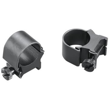 Weaver Mounts 49042 Detachable Top Mount Rings 1" High Matte Black Aluminum - Quick Detach