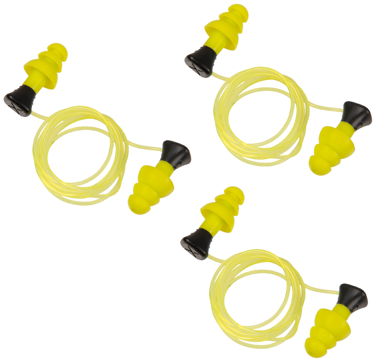 Allen 4118 ULTRX Tethered Silicone Ear Plugs 26 dB NRR Yellow 3 Pair