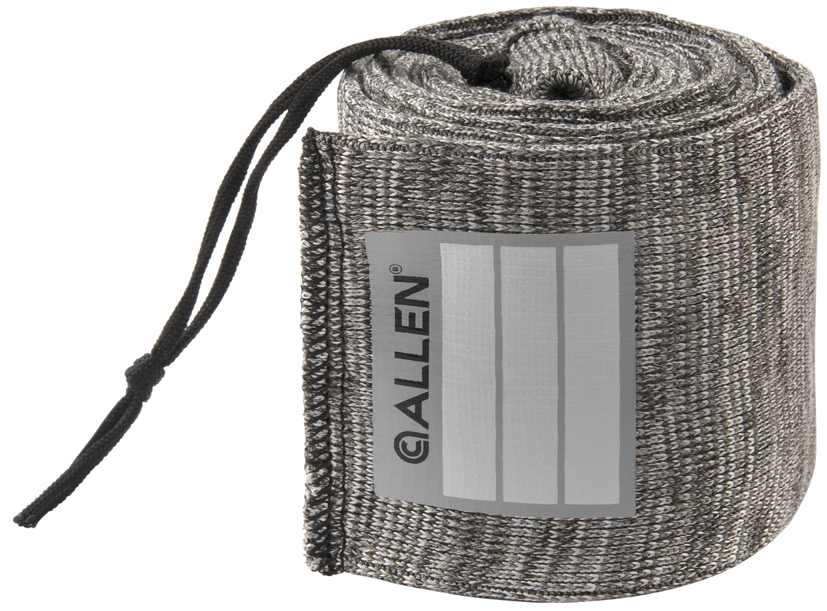 Allen 13167 Stretch Knit Gun Sock Gray 52 in Silicone-Treated - Holds Scoped Rifles & Shotguns