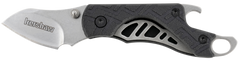 Kershaw Cinder 1025X 1.4" Folding Drop Point Plain Stonewashed 3Cr13MoV SS Black GFN Handle