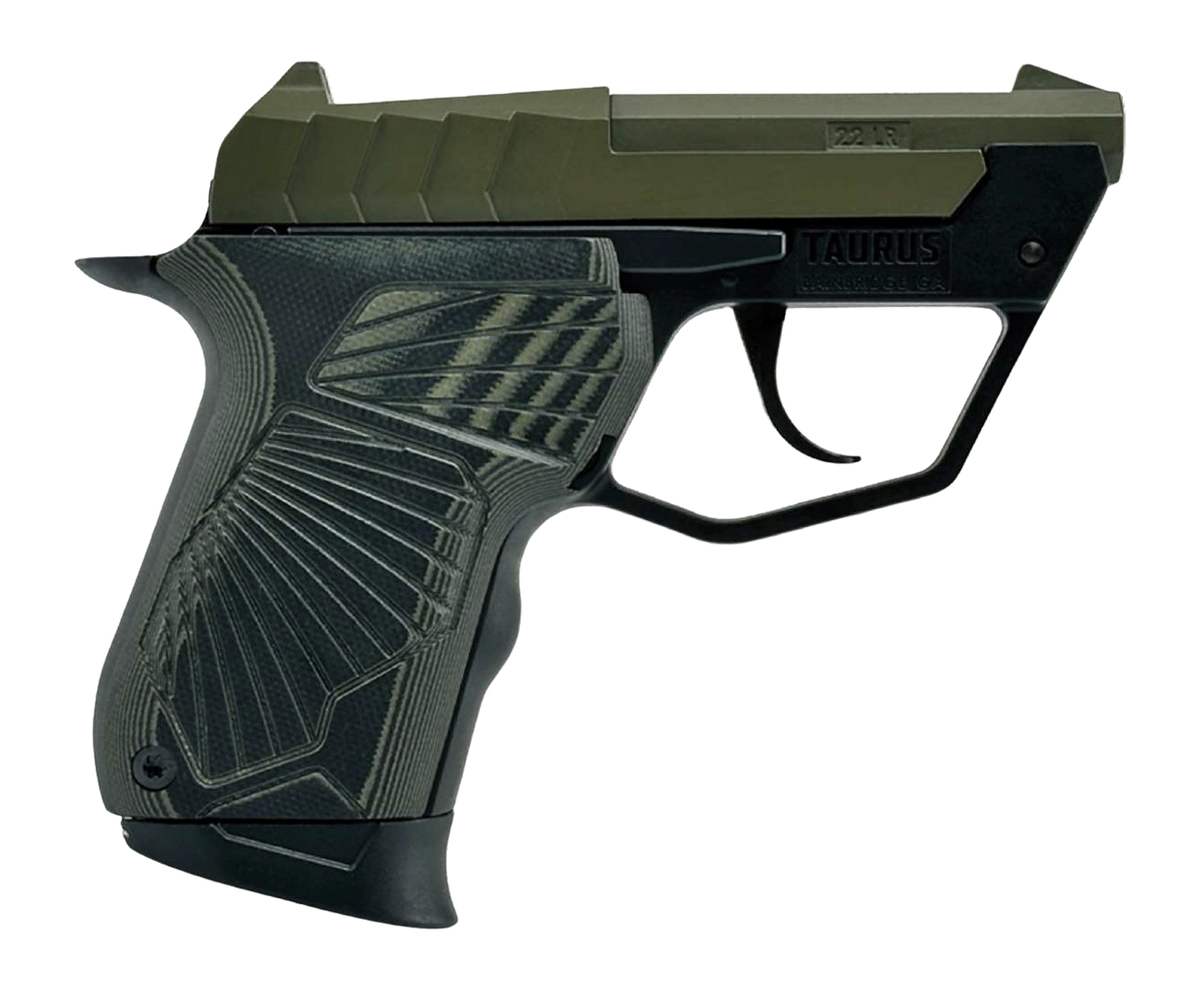 Taurus 22TUC 22 LR 2.50" 9+1 DAO Semi-Auto Pistol - OD Green Cerakote