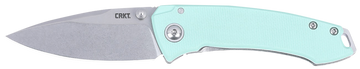 Columbia River CRKT 2522B Tuna Compact 2.73" Folding Plain Stonewashed 14C28N Steel G10/SS Handle