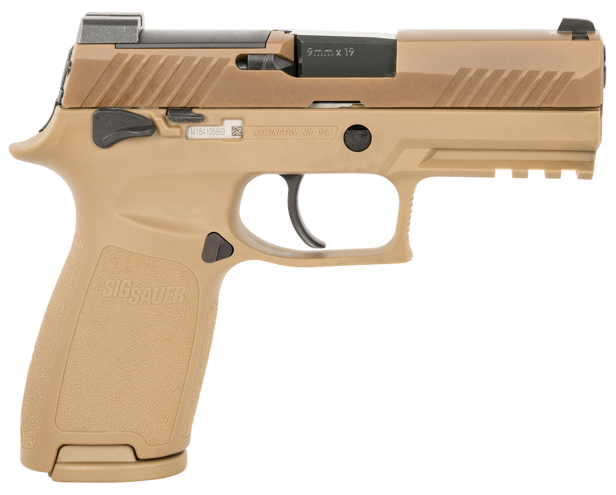 Sig Sauer P320 M18 9mm Luger 3.9" 10+1 Semi-Auto Pistol - Coyote - CA Compliant