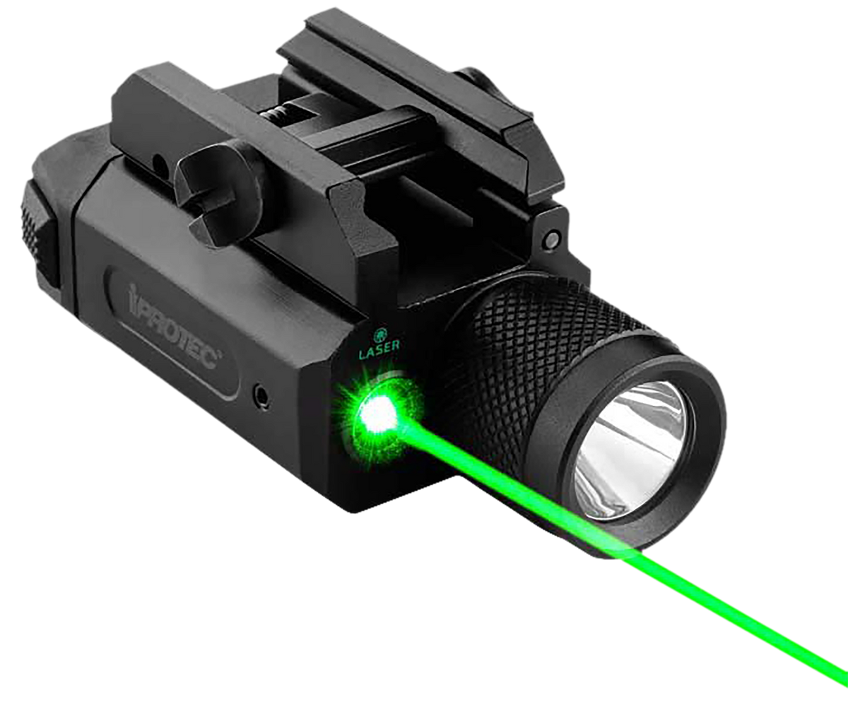Alliance Consumer Group iProtec RM600LSG 600 Lumen Rail Mount Light with Green Laser - Black Aluminum