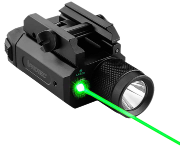 Alliance Consumer Group iProtec RM600LSG 600 Lumen Rail Mount Light with Green Laser - Black Aluminum