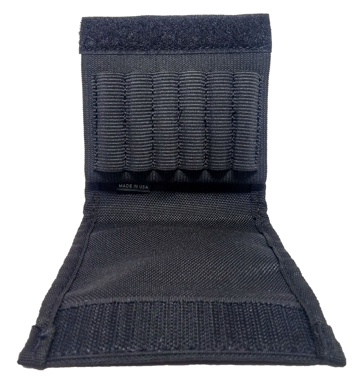 GrovTec GTAC83 Buttstock Cartridge Holder 6-Round Rifle Slip-On with Flap Black