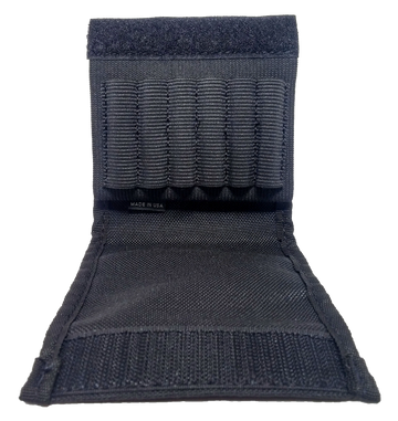 GrovTec GTAC83 Buttstock Cartridge Holder 6-Round Rifle Slip-On with Flap Black
