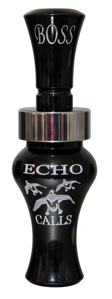Echo Calls Boss Single Reed Mallard Duck Call Black Acrylic