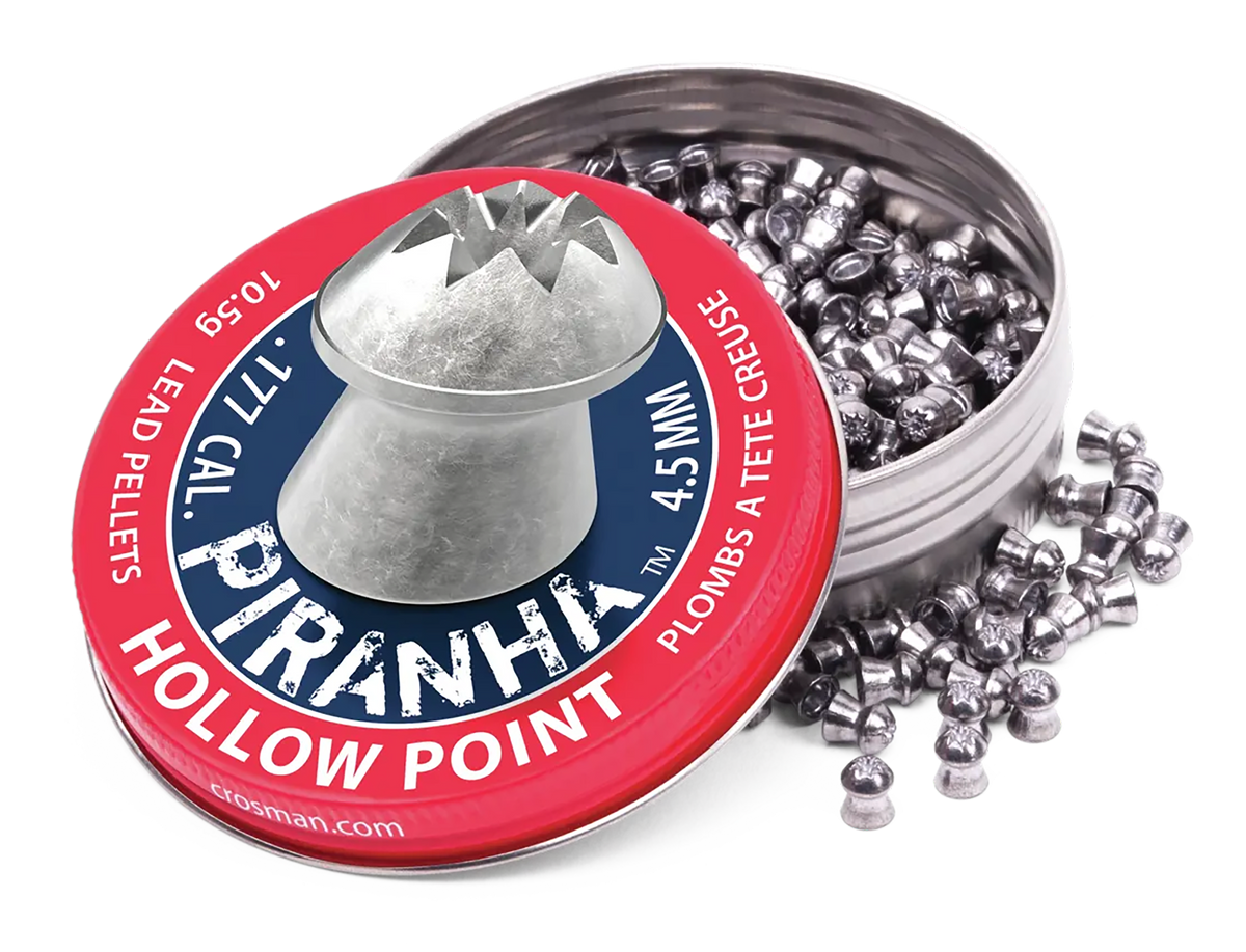 Daisy Piranha .177 Cal 10.5gr Hollow Point Lead Airgun Pellets 400/Tin