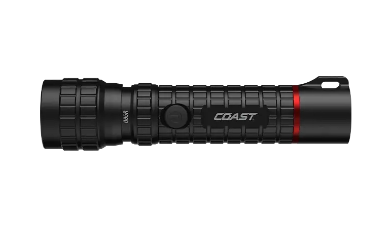 COAST G65R 1500 Lumen Rechargeable LED Flashlight - 290m Beam, IP67, USB-C
