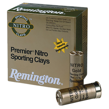 Remington Ammunition Premier Nitro Sporting Clay 12 Gauge 2.75" 1 oz 7.5 Shot - Box or Case