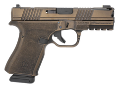 Black Rain Ordnance Frontline+ Compact 9mm Luger 4" 15+1 Semi-Auto Pistol - Burnt Bronze Battleworn