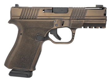 Black Rain Ordnance Frontline+ Compact 9mm Luger 4" 15+1 Semi-Auto Pistol - Burnt Bronze Battleworn