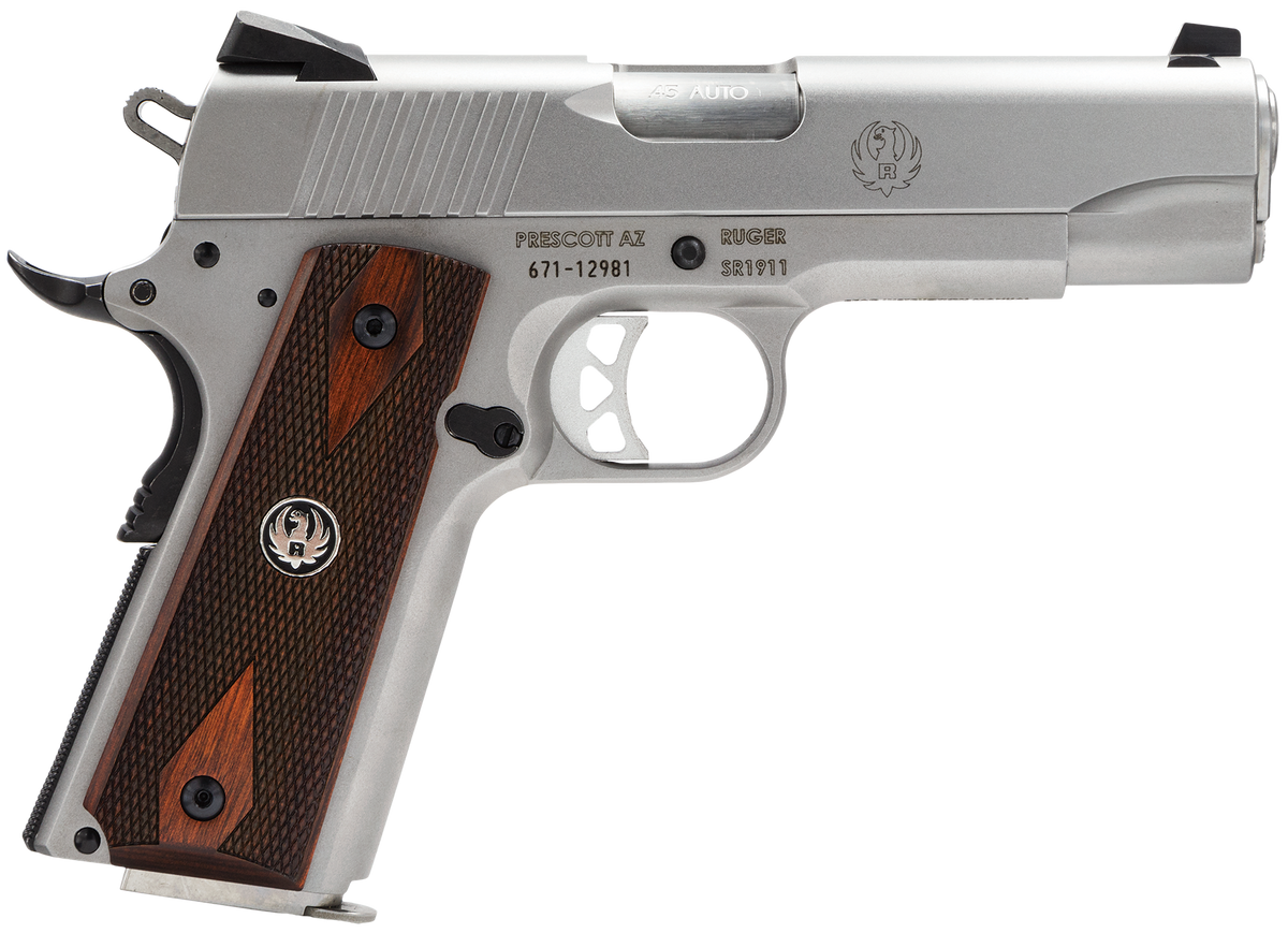 Ruger SR1911 Commander 45 ACP 4.25" 7+1 Semi-Auto Pistol