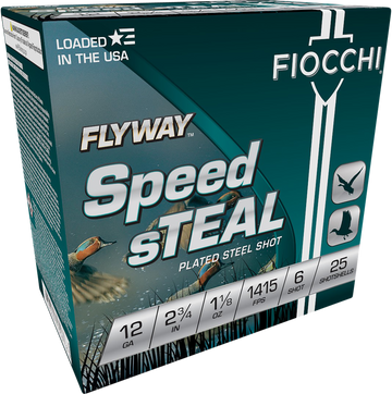 Fiocchi Flyway Speed Steel 12 Gauge 2.75" 1 1/8 oz #6 Shot - Box or Case