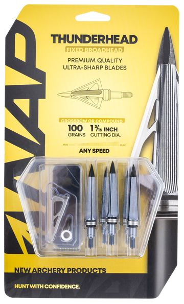 NAP Thunderhead Fixed Broadhead 100gr 3-Blade 5 Pack