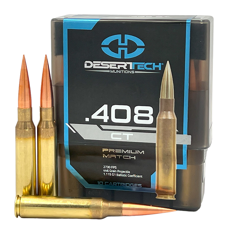Desert Tech DTM .408 CheyTac 446gr 10-Rd Open Tip Match Box