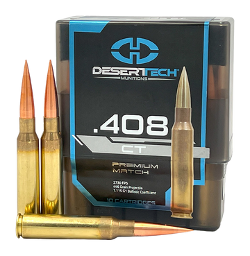 Desert Tech DTM .408 CheyTac 446gr 10-Rd Open Tip Match Box