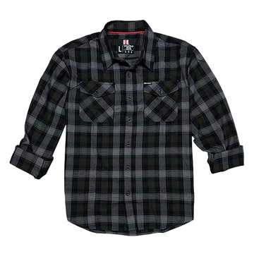 Horizon Design Hornady Gear 32216 Flannel Shirt 3XL Olive/Black/Gray Cotton/Polyester Relaxed Fit Button Up