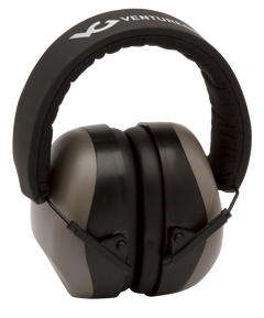 Pyramex Venture Gear V80 Muff 26 dB Over the Head Earmuffs w/32 dB Foam Earplugs - Orange/Gray/Black
