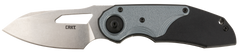 Columbia River CRKT 5410 Attaboy 2.73" Folding Drop Point Plain Stonewashed D2 Steel Black GRN Handle