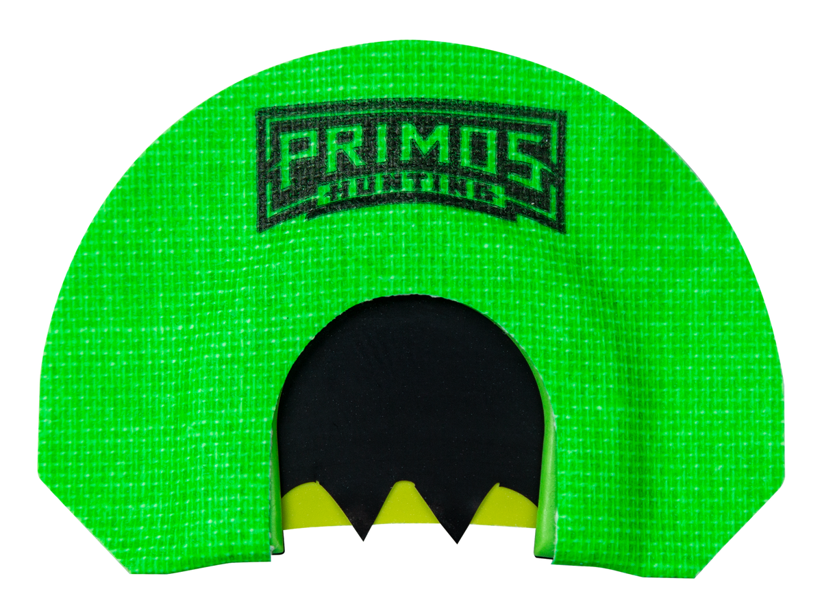 Primos The Deborah PS1263 Diaphragm Call Triple Reed Turkey Hen Sounds Green Plastic