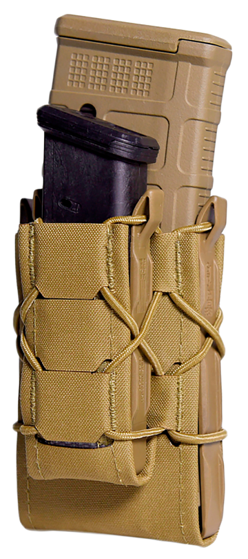 High Speed Gear TACO Gen 2 Double Decker Coyote Brown Nylon Laminate MOLLE Mag Pouch
