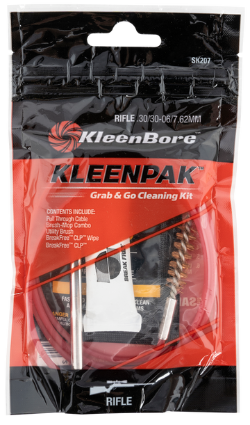 Kleen-Bore Grab & Go Cleaning Kit .30/.30-06/7.62mm Rifle - 10 Pack