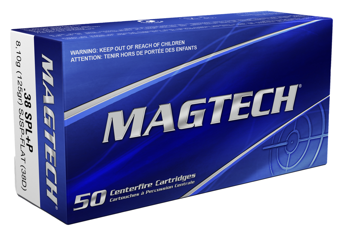 Magtech 38D Range/Training 38 Special +P 125gr Semi-Jacketed Soft Point - Box or Case