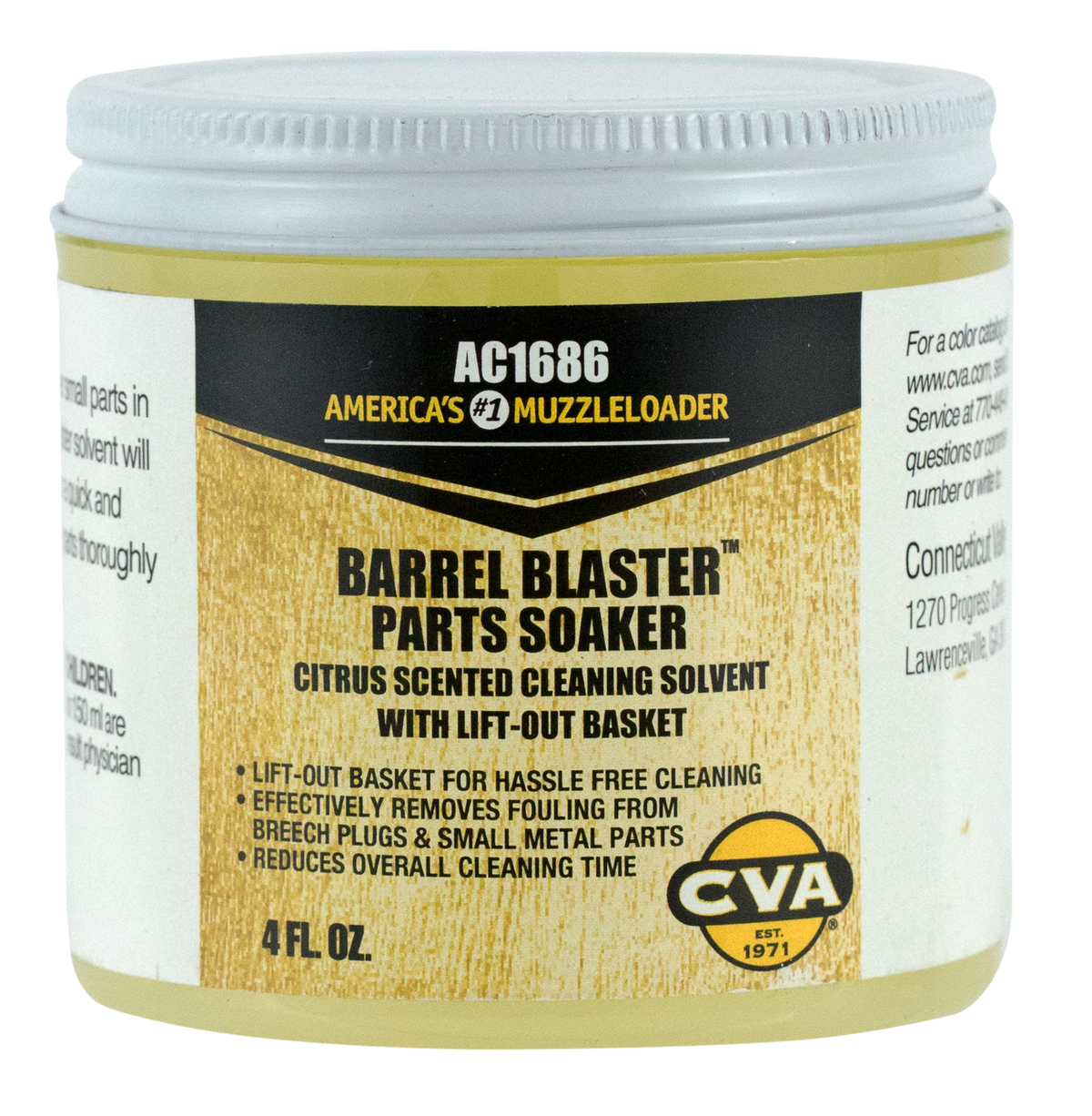 CVA Barrel Blaster Parts Soaker 4 oz Cleaning Solvent