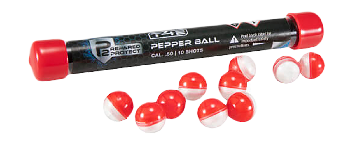 Umarex USA Pepperballs Training .50 Cal 10-Pack Red/White OC Pepper Rounds