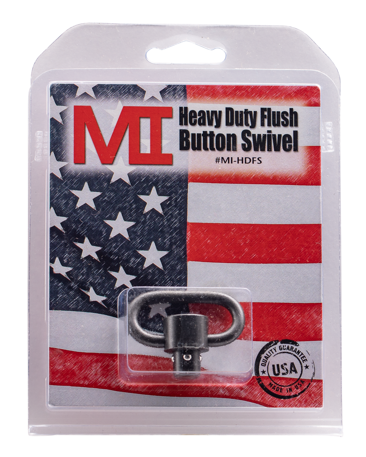 Midwest Industries MIHDFS Heavy-Duty 1.25" Push Button QD Sling Swivel
