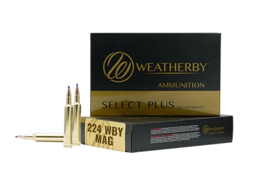 Weatherby Select Plus 224 Wby Mag 37gr Hammer Custom 20rd - Box or Case