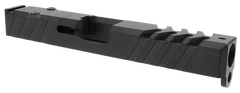 TacFire Replacement Slide 9mm Luger Graphite Black Cerakote Optics Cut Slide Ports - Glock 17 Gen3