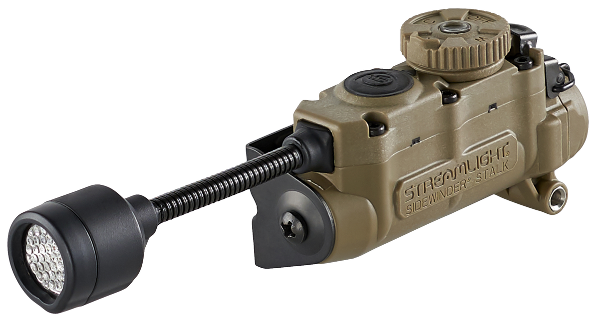 Streamlight Sidewinder Stalk Helmet Light 23/28/57/76 Lumens Multi-Color LED Coyote
