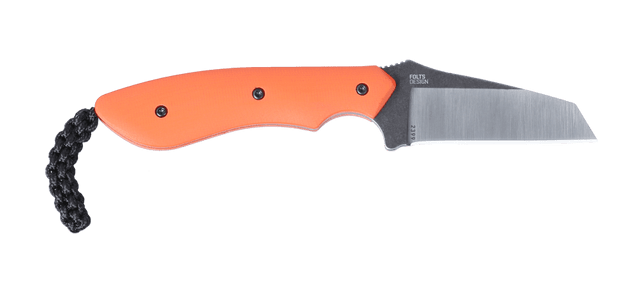 Columbia River CRKT 2399C S.P.I.T. 2.29" Fixed Plain Stonewash/Satin 8Cr13MoV Orange G10 Knife