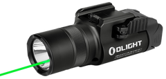 Olight Baldr Pro R 1,350 Lumens White LED/Green Laser Weapon Light - Black Anodized