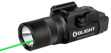 Olight Baldr Pro R 1,350 Lumens White LED/Green Laser Weapon Light - Black Anodized