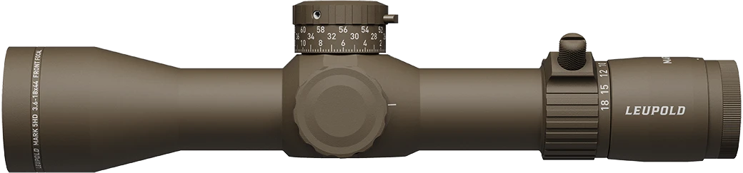 Leupold Mark 5HD 3.6-18x44mm FFP PR1-MOA M1C3 35mm Tube Flat Dark Earth Rifle Scope